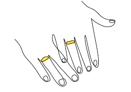 Une glace avec deux boules. Un Dessin Au Trait Continu De Mains Males Et Femelles Montrant Des Bagues De Fiancailles Heureux Jeune Couple Aime Le Symbole Du Mariage Echange De Bague Dessine A La Main Silhouette Image