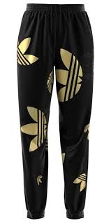 Black And Gold Adidas Pants Women S Adidas Originals Large Logo Jogger Pants Jogger Pants Adidas Originals Women Cute Sweatpants