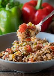 Ground Beef Stuffed Pepper Skillet Recipe Stuffed Peppers Stuffed Peppers Beef Peppers Recipes