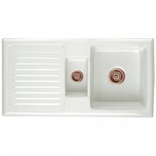 Check spelling or type a new query. Astini Rustique 150 1 5 Bowl White Ceramic Kitchen Sink Copper Waste Kitchen From Taps Uk