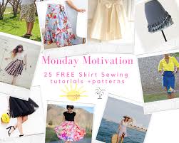 Carefully pull the top thread to gather the edge of the fabric slightly. Monday Motivation 25 Free Skirt Patterns Tutorials Go Go Kim