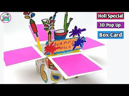 1) take the cap off the mouth of the water bottle. 3d Pop Up Card Diy Explosion Box Holi Card Making Beautiful Handmade Holi Card Idea Holicrafts Youtube Card Making Beautiful Handmade Cards Diy Cards