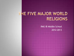 The Five Major World Religions