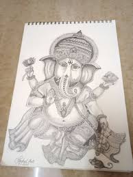It all starts here · sketch. Buy Ganesha Pencil Sketch Painting At Lowest Price By Snehal Gawade