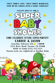 Super Mario Baby Shower Invitation To Place Orders And Follow Me On Fb Please Click On Im Nintendo Baby Shower Baby Shower Mario Super Mario Baby Shower Ideas