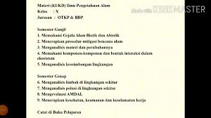 Contoh silabus dan rpp smk kelas x xi xii silabus. Ki Kd Materi Ipa Ipa Terapan Kelas X Smk Youtube