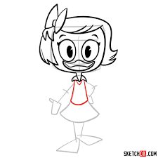 Minima and dickie and all realted characters belong to disney drawing and colors. How To Draw Webby Vanderquack Sketchok Easy Drawing Guides