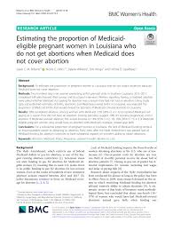 Pdf Estimating The Proportion Of Medicaid Eligible Pregnant
