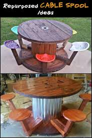 30 Extraordinary Ways To Repurpose Old Wooden Wire Spools Wooden Spool Tables Spool Furniture Wood Spool Tables