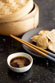 Sprinkle the gyoza with sesame and chopped spring onions and serve with the sauce. Super Quick Gyoza Sauce Just 4 Ingredients Wandercooks