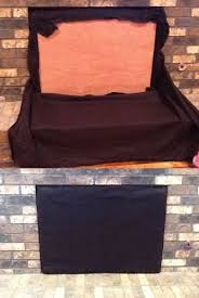 We Wanted To Stop The Cold Draft Coming From The Fireplace So I Made A Cover This Works Well When The Screen Or Glas Fireplace Cover Diy Fireplace Fireplace