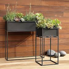 Kronos Low Planter Reviews Cb2 Planters Outdoor Planters Raised Planter
