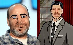 Archer and H. Jon Benjamin with swapped faces! (Sorry about bad edit job,  I'm still learning how to use Photoshop) : r/ArcherFX
