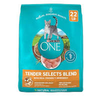 Purina ONE Alimento seco natural para gatos, mezcla con pollo real, bolsa  de 22 libras