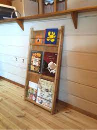 ラダー ブックシェルフ マガジンラック 絵本 収納 本棚