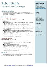 Here is the document controller resume example: Document Controller Resume Samples Qwikresume
