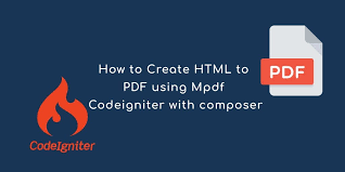 Codeigniter Pdf Generator Tutorial Using Mpdf Library Tuts