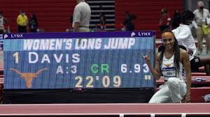 The california native ran 7.98 — a huge improvement on her prior best of 8.03 — to set a new. Track And Field Texas Tara Davis Earns Gold And Record At Ncaa Meet