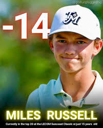 15 year old Miles Russell is set to make his PGA Tour debut! 😲 After  recording an incredible top 25 finish