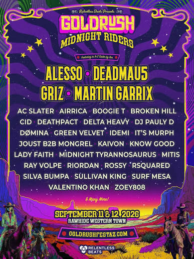 Goldrush: Midnight Riders 2026 Presale begins Black Friday at 10AM MT...  saddle up early or risk missing the ride 🐎✨ Watch the official aftermovie  for Goldrush: The Return to the West and