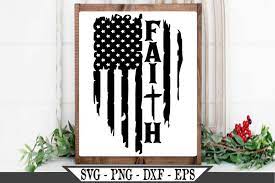 Download Distressed American Flag Faith With Christian Cross Svg 194529 Svgs Design Bundles