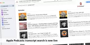 Apple Podcasts Transcription Search Is Now Live