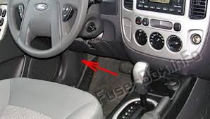 To reduce risk of electrical shock, always replace the cover to the engine compartment fuse box before reconnecting the battery or refilling fluid reservoirs. Fuse Box Diagram Ford Escape 2001 2004
