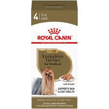 Royal Canin Breed Health Nutrition Yorkshire Terrier Loaf In Sauce Dog Food Multipack 3 Oz Case Of 4 In 2020 Yorkshire Terrier Dog Food Recipes Health Nutrition