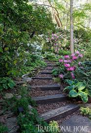 Bunter Terassenformig Angelegter Garten In Pennsylvania Angelegter Bunter Garten Pennsylvania Steps Terassenformig Terrassengarten Gartentreppe Garten