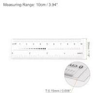 Flexible Drawing Tools HARFINGTON 4-Piece Triangular Ruler Set - 15cm  Plastic Flexible Drawing & Geometry Tools Flexible Protractor