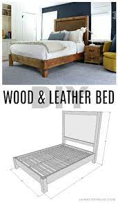 Wood Leather Bed Free Plans Leather Bed Furniture Plans Bedroom Furniture