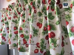 white retro kitchen curtain etsy