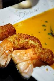 Veloute De Bisque De Homard Et Potimarron Aux Langoustines La Cuisine De Doria Cuisine Bisque De Homard Recettes De Cuisine Portugaise