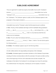 There are many different types of trailers that you can rent. Free Sublease Agreement Template Pdf Word