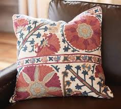 1) turn inside out and carefully poke out the corners with a fabric turner tool or a blunt pair of scissors. Rozelle Embroidered Decorative Pillow Cover Pottery Barn