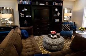 Black And Brown Living Room Cobalt Blue Chocolate Brown Living Room Design With Pottery Barn Chocolate Brown Moorish Tile Brown Living Room Brown Living Room Decor Living Room Turquoise