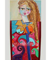 گلبية دراعه mixedmedia size 100 50cm رمضان كريم سرى الخفاجي دزاين رسم لوحات تراث قديم هاشمي ازياء فاشن دبي الامارات الكويت الدوحة أبوظبي