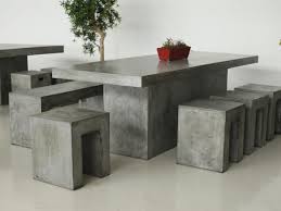 Add New Element Of Design To Your Home Interiors And Exteriors With Concrete Furniture At La Concrete Furniture Cheap Patio Furniture Concrete Top Dining Table