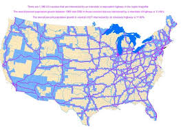 Counties With Interstate Highways Illustrated Map Map Interstate Highway