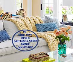 Handpicked products from craft, gardening, home & living, magazine and books. Featured In Bhg Magazine Chunky Blanket Hand Knit Merino Buy Online In Burkina Faso At Burkinafaso Desertcart Com Productid 35356512