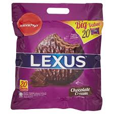 Brand name (munchy food industries sdn. Munchy S Lexus Chocolate Coated Cream Biscuit 20 Sachets 400g Tesco Groceries