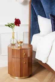 Modern nightstand green/gray round nightstand with 3 drawers nightstand with storage. 24 Small Nightstand Ideas In 2021