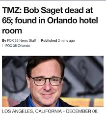 Man, this is crazy. Celebrity deaths seem to be at pandemic levels. Prayers  and condolences to his family. 🙏🏾 RIP Bob Saget