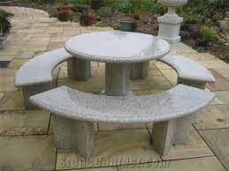 Granite Garden Table Sets Granite Furniture Outdoor G687 Granite Table Sets From China Stonecontact Granite Furniture Garden Table And Chairs Granite Table