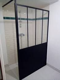 Paroi De Douche A L Italienne L 120 Cm Artelo Verre Transparent 5 Mm Noir In 2020