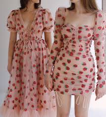 Strawberry Dresses By Lirika Matoshi Fashion Fashion Outfits Dresses
