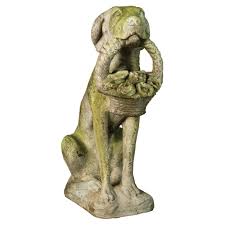 As seen in the video below, you could also make a dog flowers in a. Orlandi Statuary Dog With Flower Basket Garden Statue Walmart Com Walmart Com