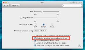 Through the skype settings, you can easily make it to minimize to the notification area instead of the taskbar. Reduce Dock Clutter In Os X By Minimizing Windows Into Their App Icons Osxdaily