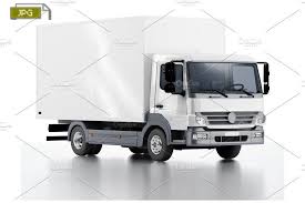 Delivery Cargo Truck Mockup Pack With Images Trucks Mockup Cargo