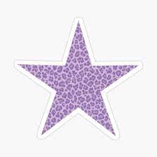 Pink And Purple Leopard Print Star Sticker By Mahayes Aesthetic Stickers Preppy Stickers Print Stickers